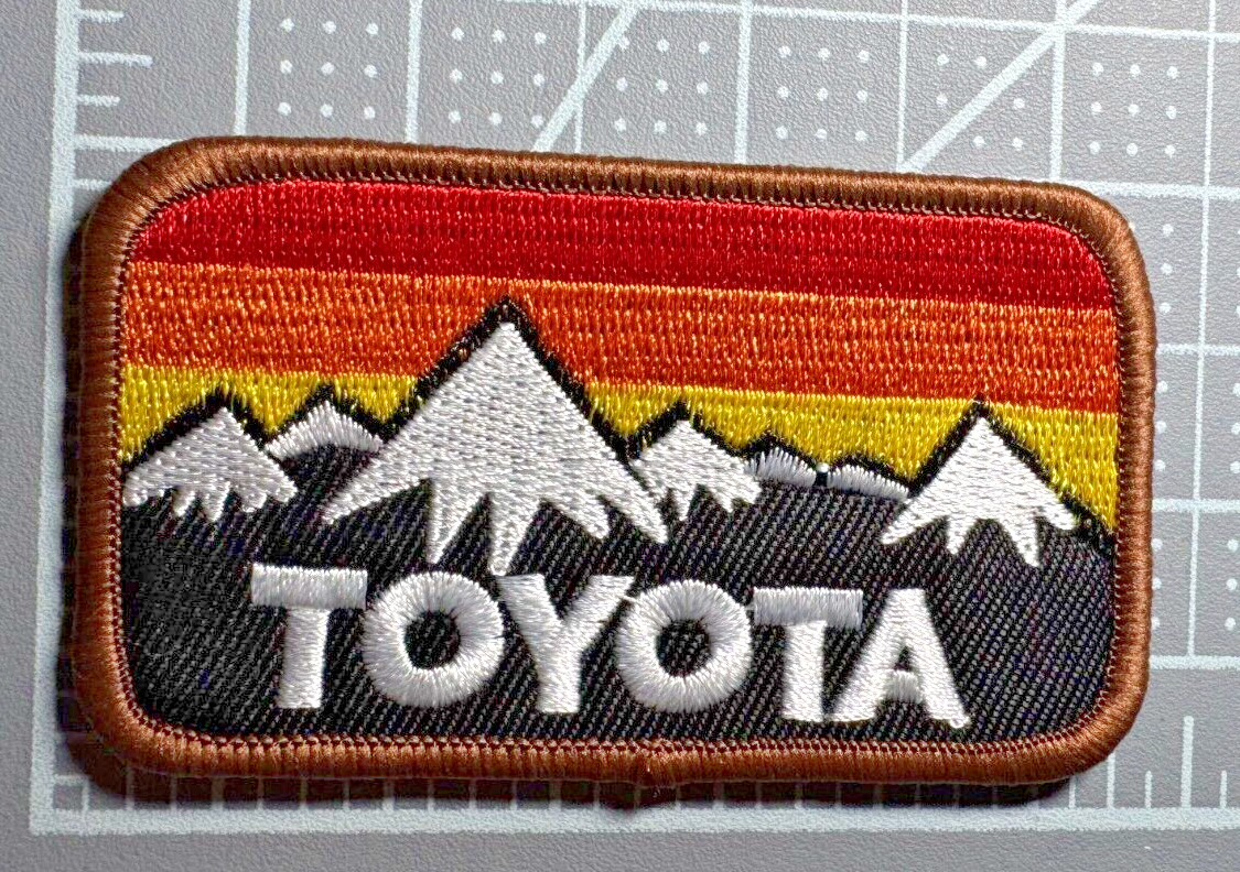 Toyota Motorsports Racing Car Vintage Style Retro 3x2in Patch Iron / Sew-On