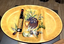 VTG Housewares International Antipasto 18" Platter 2003 3 Sections ktc