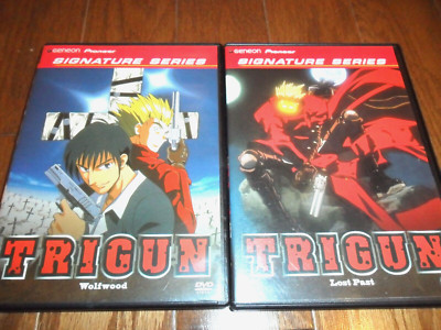 Trigun Lot of 2 Anime DVDs Wolfwood & Lost Past  Geneon Pioneer Signature Series