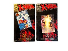 X-MEN Creators Choice 1 and 2 VHS 1993 w/ Comic Books  Cards / NEW  SEALED