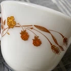 1 Pc Vintage Pyrex Harvest Home Wheat Tea Coffee Cup Autumn Fall Orange