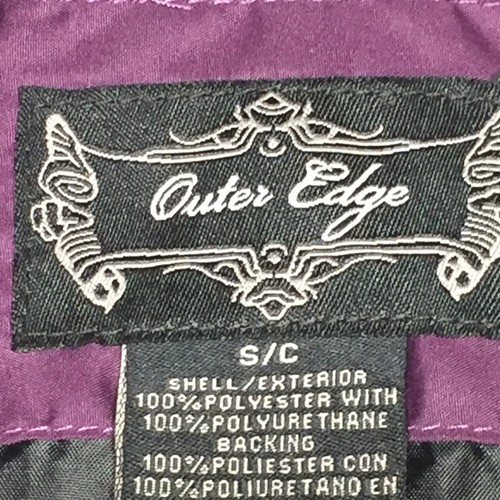 Outer Edge Purple Activewear Vest Zip Up Shirred Waist & Back Pockets Size S/C - Picture 6 of 13