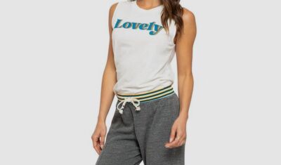 $68 Sol Angeles Women's White Lovely Muscle Tank Top Size Medium
