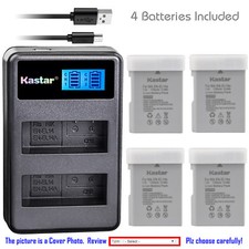 Kastar Battery LCD Dual Charger for Nikon EN-EL14a Battery  MH-24 MH24 Charger