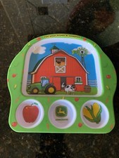 John Deere Licensed Divided Plate. Manufactured 7/2011 Batch 1 Run 1. Excellent