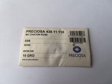 Full Sealed package of 1440 genuine Preciosa Hot Fix Flatbacks 6ss Rose