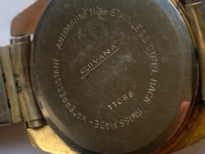 Montre Homme Vintage Sylvana Incabloc Avec Jour/date - Mécanique à Remontage Manuel, Fonctionne