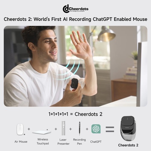 Wireless Touchpad All-in-one Pocket AI Recording Chat Smart Mouse - Picture 14 of 25