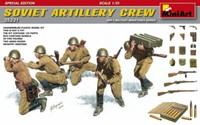 Soviet Artillery Crew Figure Special Edition Kunststoff Kit 1:3 5 Model Miniart