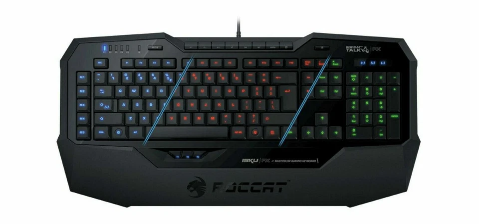 NEW Roccat Isku FX Multicolor Backlit Illuminated Gaming Keyboard ROC-12-901 BLK - Image 2 of 4