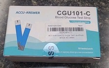 Accu-Answer Blood Glucose CGU101-C Test Strips - 50 Test Strips