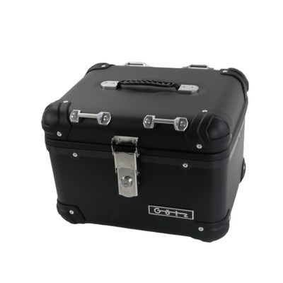 Topcase für SYM Jet 14 125 LC i im robusten 30 Liter Black Aluminium-Design