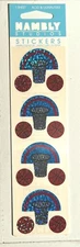 Vintage Pack HAMBLY Studios BASKETBALL Hoop Ball Sparkly Scrapbook Stickers!
