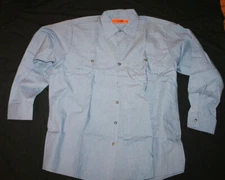 Red Kap Men's Long Sleeve Work Shirt Blue Plaid SP14dn3 Size XL Regular