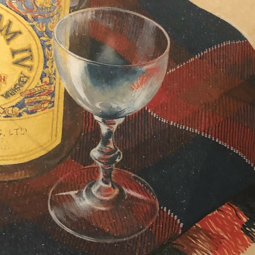 Rare Old Original Advertising Illustration Art Painting King William Whiskey - Picture 5 of 7
