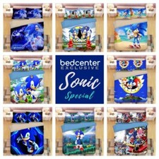 Sonic The Hedgehog 3D Bedding Sets Duvet Cover  2 Pillow Cases - 15 Styles