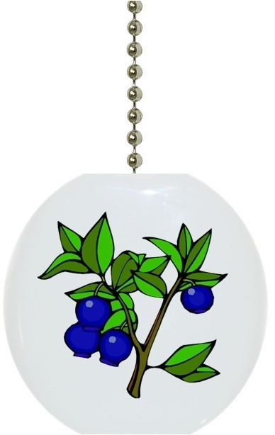 Cherries Cherry Fruit Kitchen Solid CERAMIC Ceiling Fan Light Lamp Pull