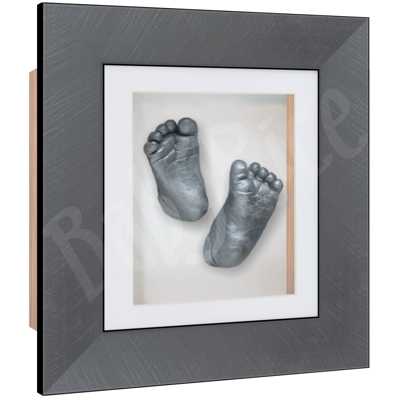 New Baby Boy Girl Unisex Casting Kit Hand Foot Feet Cast Pewter 3D Display Frame