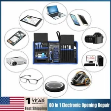 80 in 1 Repair Opening Tool Kit Screwdriver Set For Phones Laptops PC Electronic
