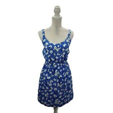 BeBop Women's Sundress Elastic Waist Floral Summer Spring Beach Lightweight M