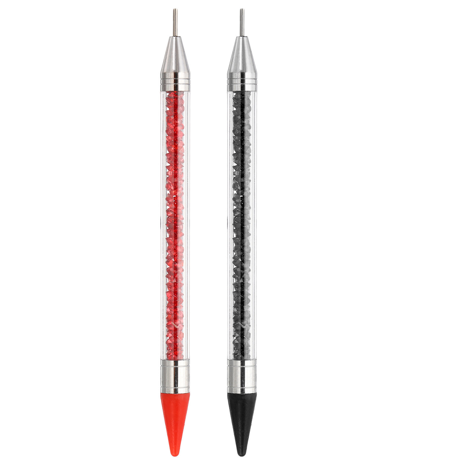 2 Pcs Dual Ended Diamond Art Pen, Red and Black