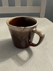 McCoy USA Brown Drip Glaze Coffee Mug Cup D Handle Mid Century Vintage