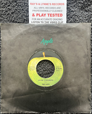 The Iveys (Badfinger)   Maybe Tomorrow 7'' Vinyl IMPORT   1969 TESTED VG+ VIDEO