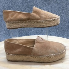 Sam Edelman Shoes Womens 8 M Cherlene Slip On Platform Espadrille Loafer Brown
