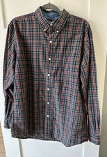Ralph lauren Chaps Easy Care Men's Button Up Long Sleeve Plaid Large