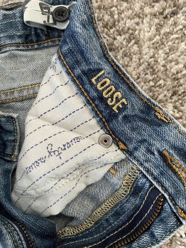 American Eagle Boy’s Youth Jeans Size 12 Slim Adjustable Waist Loose Leg New - Picture 6 of 8