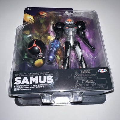 METROID (Jakks) PHAZON SUIT SAMUS with MORPH BALL 5'' Figure [BRAND NEW NIB]