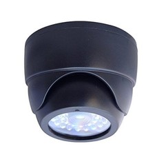 STOCK 8 FAKE VIDEO SURVEILLANCE CAMERAS BLACK DOME DUMMY WITH LED WORKING