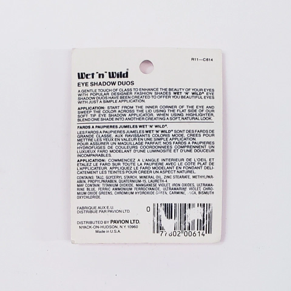 Vintage Wet " N " Wild Eye Shadow! Duo! (614)-80's/90's Blue-New Old Stock - Image 2 of 2