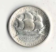 1936 LONG ISLAND COMMEMORATIVE 50C