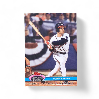 1991 Topps Stadium Club Skydome Mark Lemke #105