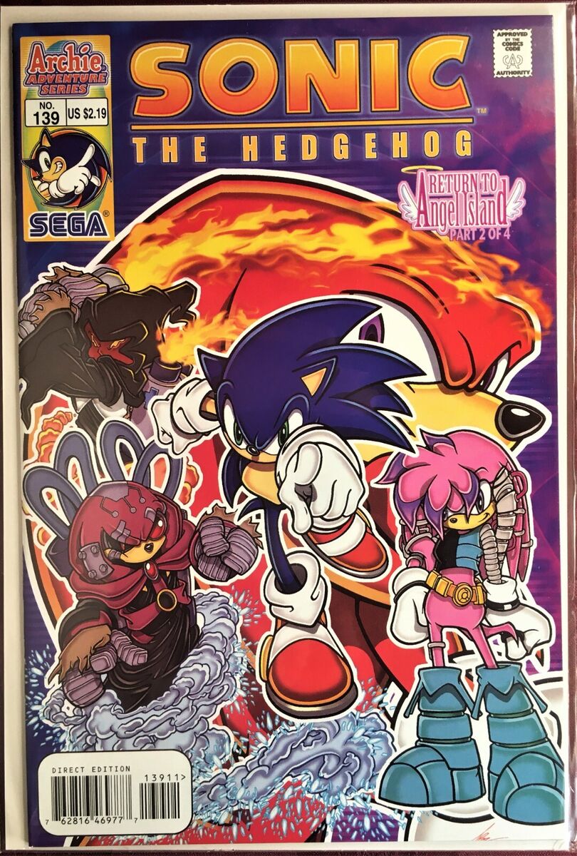 SONIC The HEDGEHOG Comic Book #139 October 2004 KNUCKLES & JULIE