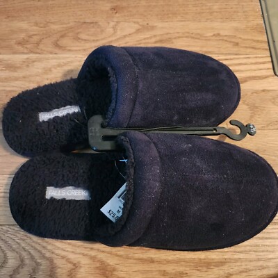 Falls Creek Men's Slippers Size 9/10 New With Tags House Shoes
