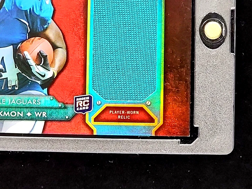 2012 Topps Triple Threads Rookie Jumbo Relics #TTRJR24 Justin Blackmon RC /99 - Image 4 of 4