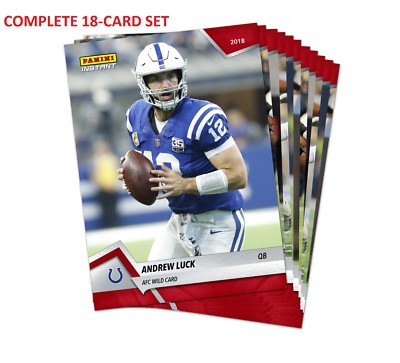 2018 Panini Instant Playoffs Red COLTS (18) Card Set Darius Leonard Luck ONLY 82