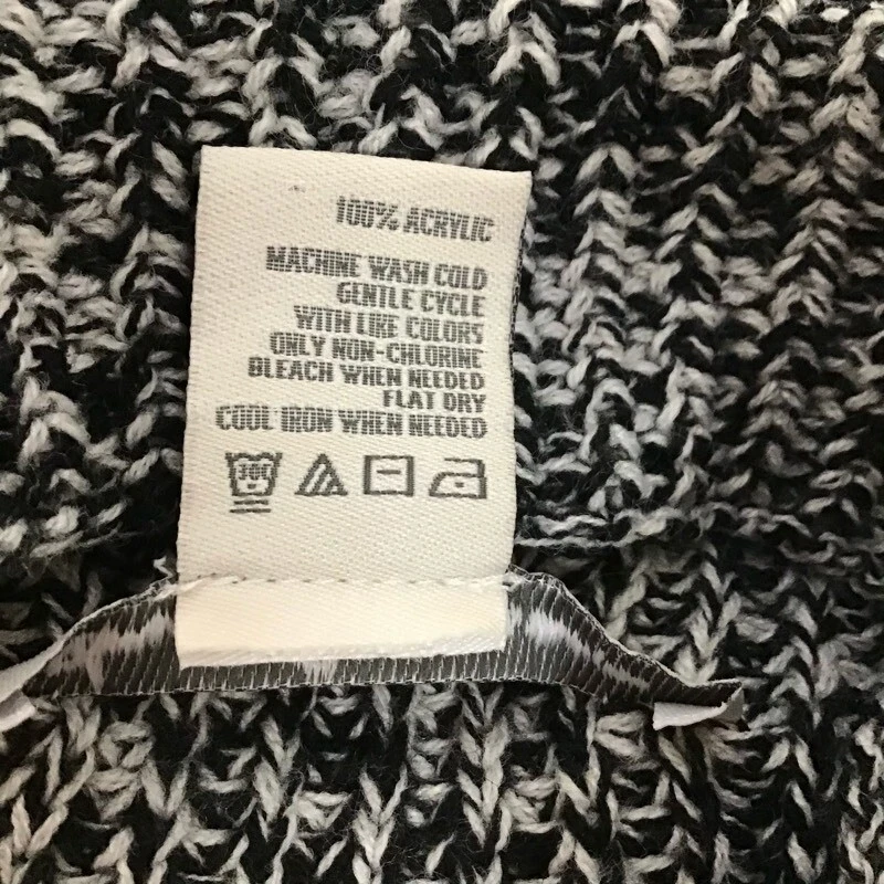 American Rag Cie Womens Pullover Sweater Black Melange Long Sleeve Hi-Low XS New - Image 4 of 4