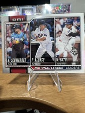 Topps Series 1 Juan Soto Kyle Schwarber Pete Alonso #11 NL Leaders Baseball 2026
