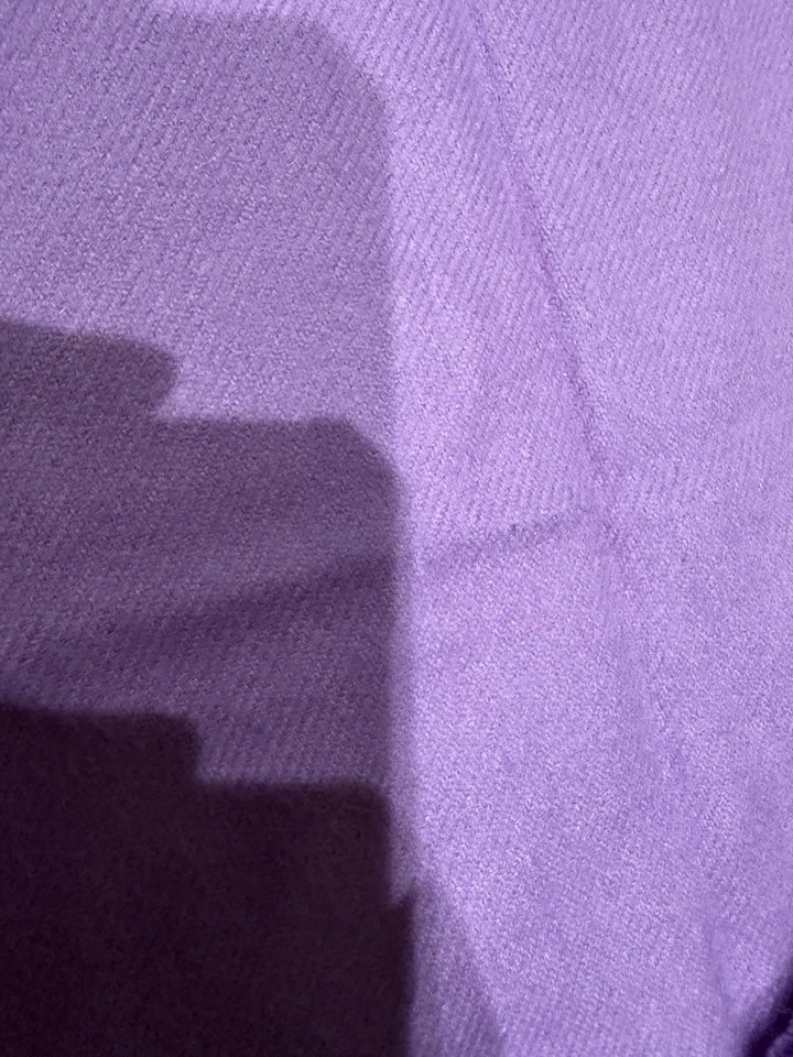 Bufanda 100% Bebé Alpaca Púrpura Hecha en Perú Foto 3 de 4