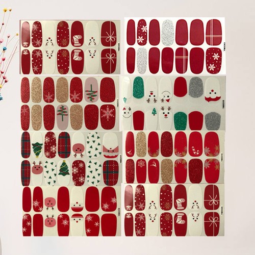 8 Sheets Adesivi Natalizi Per Nail Art Donna Di Unghie Adesivo Natalizio - Foto 11 di 12