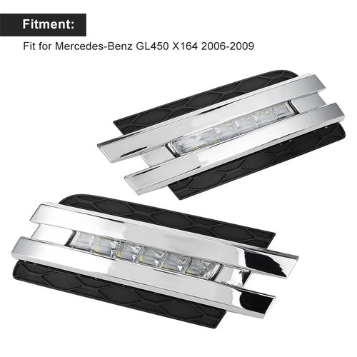 ˘LED Daytime Running Lights 5000‑8000K For GL450 X164 2006‑2009 - Picture 5 of 12