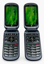 Pantech Breeze 4 IV P2050 - Black and Slate  AT T  Flip Phone 3G - LOT of 2