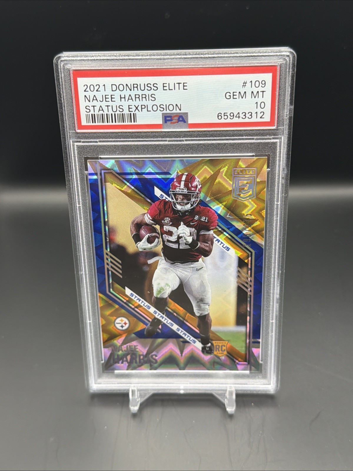 2021 Panini Donruss Elite - Rookies Najee Harris #109 Status Explosion /275 (RC)