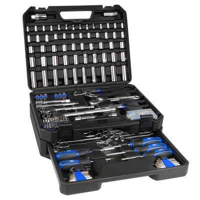 Prostormer 279-Piece Mechanics Tool Set with Toolbox, Blue