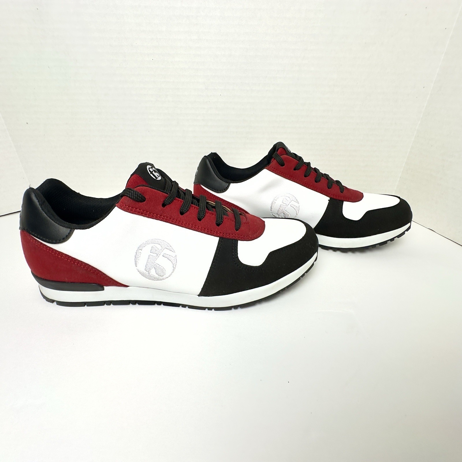 SAOLA Scarpa F5 Uomo Tg 9 Bianco Rosso Nero Assorbente Ultra Leggera Traspirante