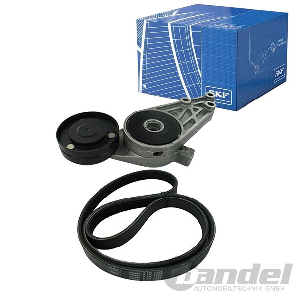 SKF Keilrippenriemen Satz Passend FüR Audi A4 B5 A6 C5 VW Passat 3B 1.6 1.8 2.0-image