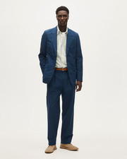 J.Crew Ludlow Slim Fit Suit Navy Japanese Cotton Chino 40S Jacket 31x30 Pants NW